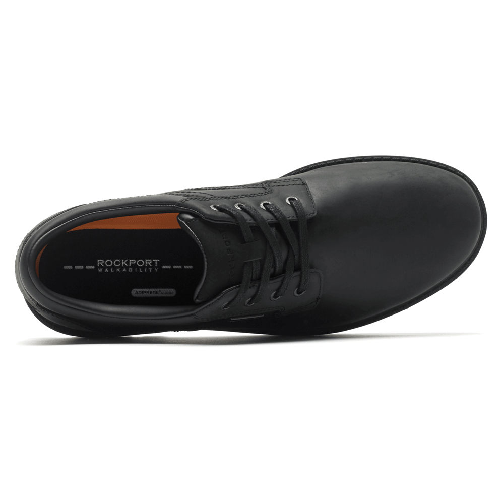 Rockport Mens Storm Surge Plain Toe - Oxfords Black - SQV207143